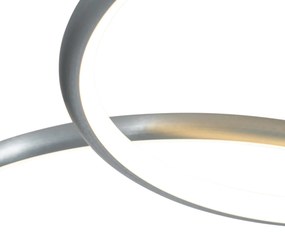 Stropné oceľové svietidlo vrátane LED 3-stupňové stmievateľné 4-svetlo - Joaniqa