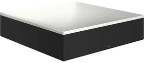AXOR Suite Basins &amp; Bathtub štvorcová umývadlová misa bez otvoru, bez prepadu, 400 x 400 mm, matná biela, rám matná čierna, 42003670