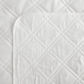 Dekorstudio Zamatový prehoz na posteľ LUIZ8 v bielej farbe Rozmer prehozu (šírka x dĺžka): 200x220cm