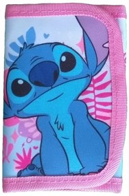 DIFUZED - Dievčenská textilná peňaženka Lilo &amp; Stitch - ružová