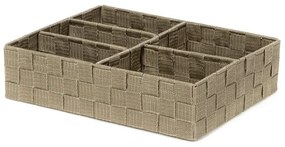 Organizér Compactor TEX 32 x 25 x 8 cm, 5 dielov, svetlo hnedá