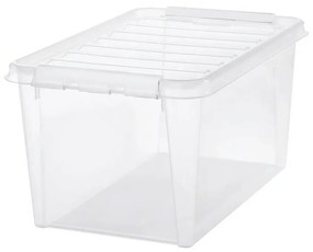 SmartStore Úložný box s bielymi klipmi Classic, 47 l, 47 l
