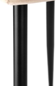 Jedálenská stolička DEXTER zamatová, béžová