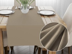 Biante Zamatový behúň na stôl Velvet Prémium SVP-030 Sivobéžový 45x180 cm