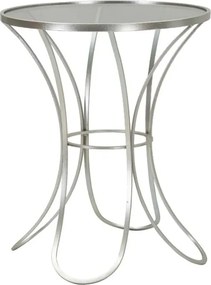 Odkladací stolík Trixy 56 cm strieborný