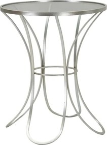 Odkladací stolík Trixy 56 cm strieborný