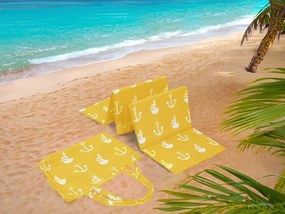 Plážové ležadlo KOTVA 180x50 cm, žlté