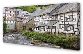 Obraz na plátne Germany Staré budovy River 140x70 cm
