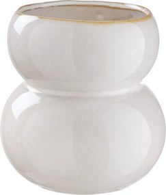 SNOWMAN Váza 16 cm - biela
