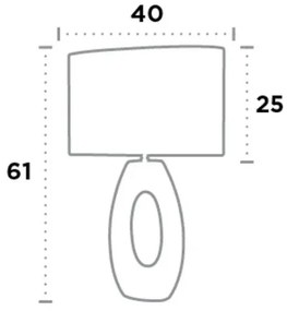 Searchlight EU1213CC - Stolná lampa ARTISAN 1xE27/60W/230V