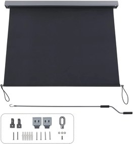 Vertikálna markíza Orrine 250x160 cm sivá