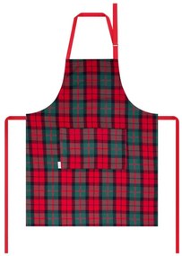 Kuchynská zástera TARTAN červená / zelená 944837
