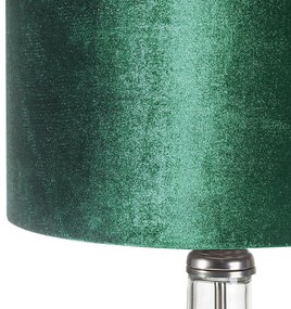 LAMPA KIM 32X32X61 CM TMAVOZELENÁ