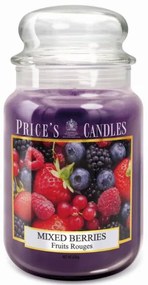 PRICE´S MAXI sviečka v skle Mixed Berries - horenie 150h