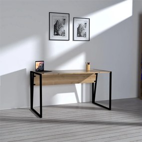 Písací stôl Cun dub artisan/čierny
