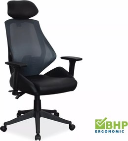 SI Otočná stolička Q-406 čierna