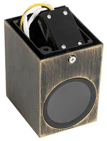 Moderná nástenná lampa starožitné zlato IP44 - Baleno