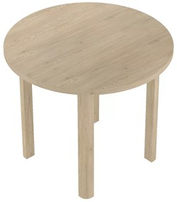 Okrúhly jedálenský stôl ADAM 80x80 cm, dekor dub Cremona Torro