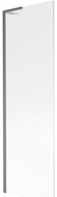 Mexen Next L, 1-krídlová vaňová zástena 60 x 150 cm, 6mm sklo s rebrovým vzorom, grafitový profil, 895-060-000-03-09-66