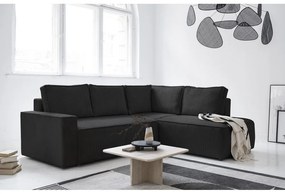 Antracitovosivá menčestrová rozkladacia rohová pohovka (pravý roh) Brave Dave – Miuform