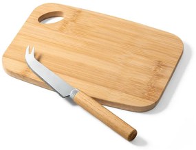 ČistéDrevo Bambusová krájacia doska na syr s nožom
