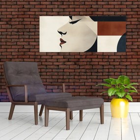 Obraz - Žena z profilu (120x50 cm)