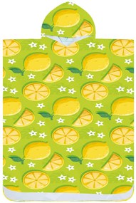 Plážové pončo LEMONS zelené 80x145 cm