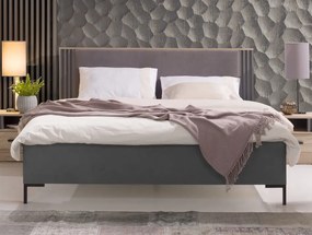 Posteľ s úložným priestorom Almo 160x200 cm, dub estana/antracit