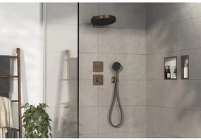 Hansgrohe ShowerSelect Comfort Q - Termostat pod omietku pre 1 spotrebič a ďalší výtok, kartáčovaný bronz 15589140