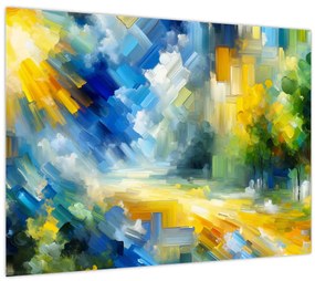 Obraz - Abstraktný slnečný deň (70x50 cm)