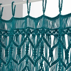 Modrý záves do dverí 90x200 cm Macarena – douceur d'intérieur