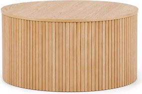 Okrúhly konferenčný stolík Tamis 80 cm - prírodný