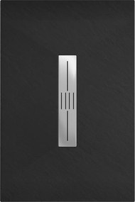 Mexen Toro, SMC obdĺžniková sprchová vanička 100 x 70 cm, čierna matná, 43707010