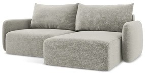 Svetlosivá rozkladacia/s úložným priestorom rohová pohovka (pravý roh) Kalena – Makamii