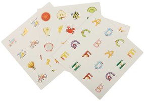 KIK Drevená pamäťová stolová puzzle hra pre deti - 4 obojstranné karty, rozvoj pamäti