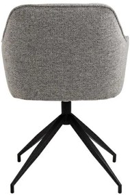 Otočné jídelní křeslo Brooke šedé