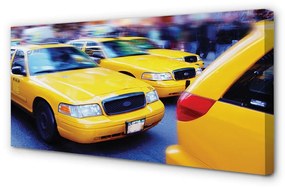 Obraz canvas Žltá taxi City 140x70 cm