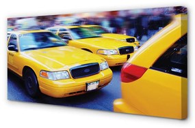 Obraz canvas Žltá taxi City 125x50 cm