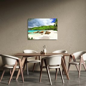 Sklenený obraz - Takamaka, Seychely (70x50 cm)