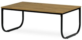 Autronic -  Stôl konferenčný CT-622 OAK, 100x60 cm divoký dub, čierny kov