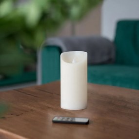 LED sviečka s diaľkovým ovládačom DecoKing Wax, výška 15 cm