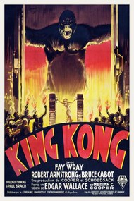 Umelecká tlač King Kong / Fay Wray (Retro Movie), (26.7 x 40 cm)