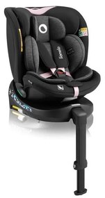 Lionelo - Autosedačka so základňou otočná NAVY i-Size 40-150 cm čierna/ružová