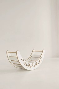 Montessori drevená hojdačka veľká šedá moon