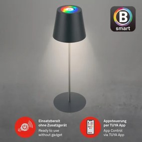 Briloner 7559015-LED RGB stolná lampa COLORIS 3,5W/5V IP44 2000mAh Wi-Fi Tuya