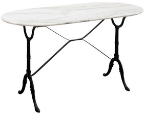 Kaffeehaus Bistro stolík biely 120x60 cm