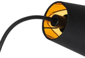 Moderná stojaca lampa čierna 2-svetlo - Carmen