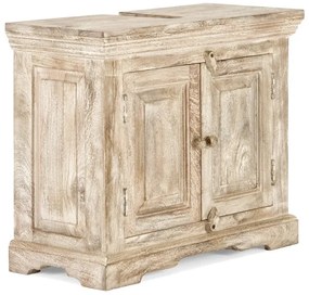 furniture-nabytek.cz - Masívna kúpeľňová sada 5 kusov z mangového dreva, lakovaná, prírodná farba