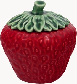 Ručne maľovaná úložná dóza Strawberries