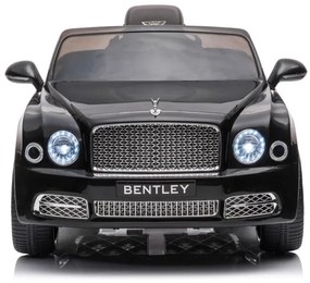 LEAN CARS Elektrická autíčko  Bentley Mulsanne - čierne - lakované  - 2x45W- BATÉRIA - 12V7Ah - 2024